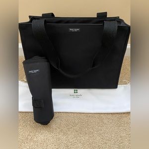 Kate Spade Black Nylon Tote Style Diaper Bag